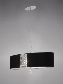 Evelyn Polished Chrome-Black Crystal Ceiling Lights Diyas Contemporary Crystal Ceiling Lights Evelyn Polished Chrome-Black Crystal Ceiling Lights Diyas Contemporary Crystal Ceiling Lights